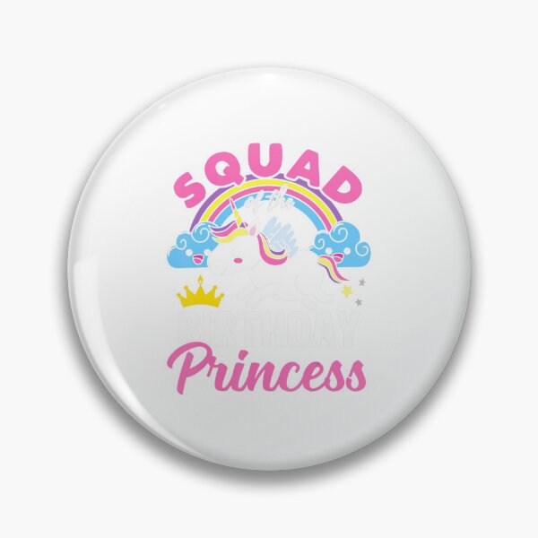 Item preview, Squad Of Birthday Princess Rainbow Unicorn 	 Birthday 	 	 designed and sold by ksyndiciixw19.