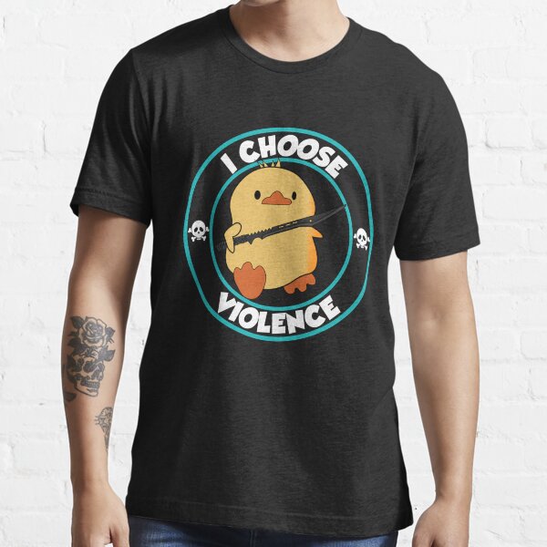 I choose violence - funny duck with sword Essential T-Shirt