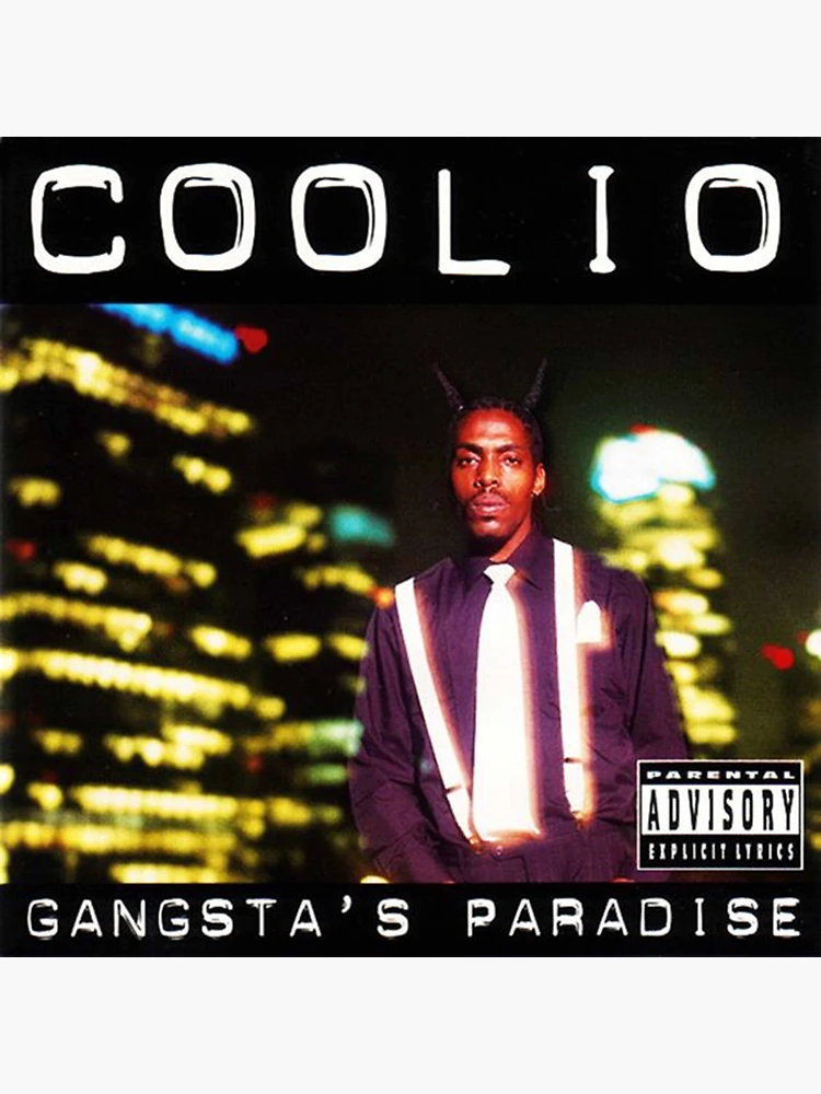 Coolio Gangsters Paradise Lyrics Art Print A4 A3 