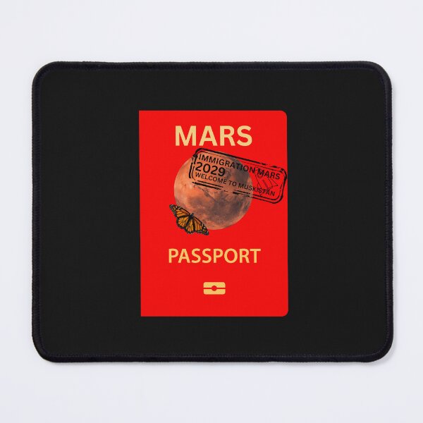 Item preview, WHAT WAS I THINKING? A MARS PASSPORT CAN ONLY BE RED.. (BADGE STYLE) designed and sold by IORODAN.