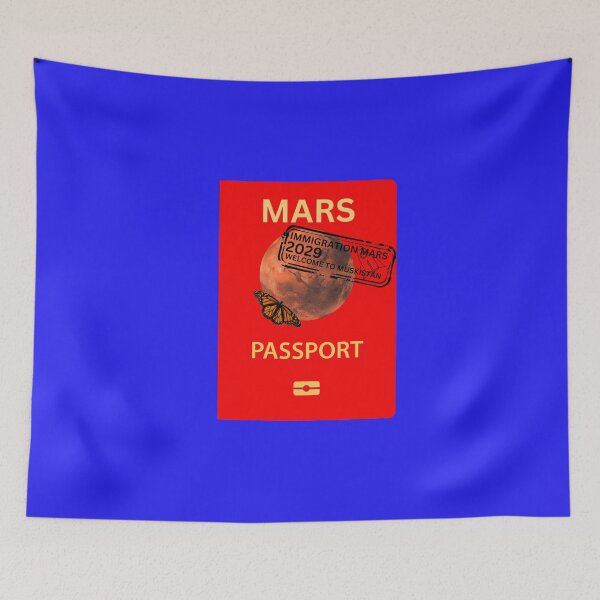 Item preview, WHAT WAS I THINKING? A MARS PASSPORT CAN ONLY BE RED.. (BADGE STYLE)  designed and sold by IORODAN.