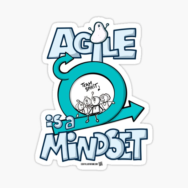 Item preview, Agile is a mindset - 5 designed and sold by eSeaty.