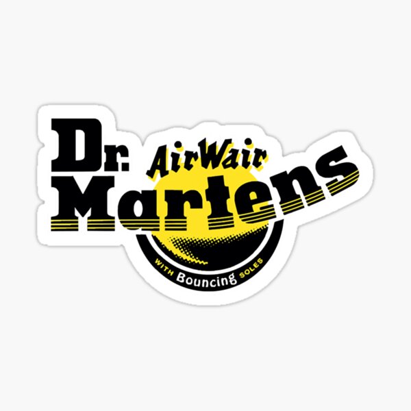 Dr. Marten logo Sticker for Sale by JohnTolou Redbubble