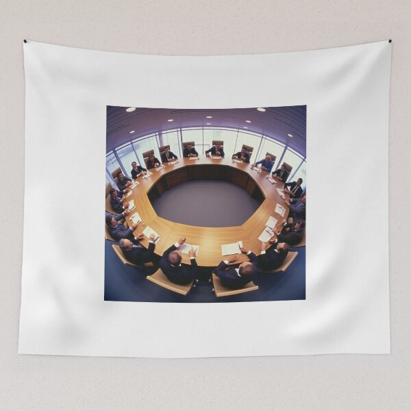 Item preview, Unified Focus: The Power of Teamwork in Office Meetings designed and sold by TheBrainArt.