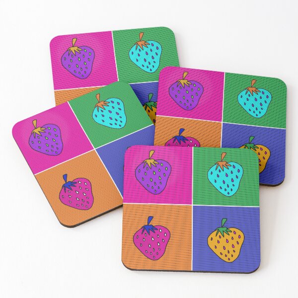 Item preview, Pop art stawberry colourful designed and sold by Tortoon13.