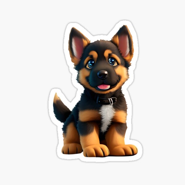 Item preview, Cute German Shepherd T-shirt design designed and sold by lodi61023.