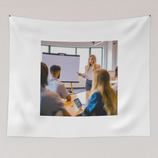 Item preview, Empowered Lady Leading a Persuasive Presentation designed and sold by TheBrainArt.