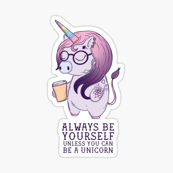 Artikel-Vorschau von Sei du selbst Einhorn, designt und verkauft von Jess.a.creates.