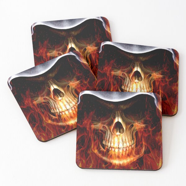 Item preview, Firey Skull 1 Digital Art Walls Of Fame designed and sold by WallsOfFameAust.