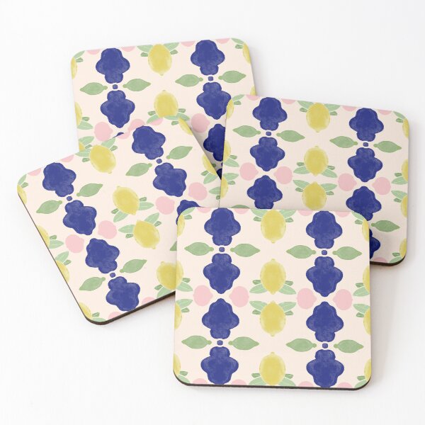 Item preview, ultramarine and lemon designed and sold by SabishCo.