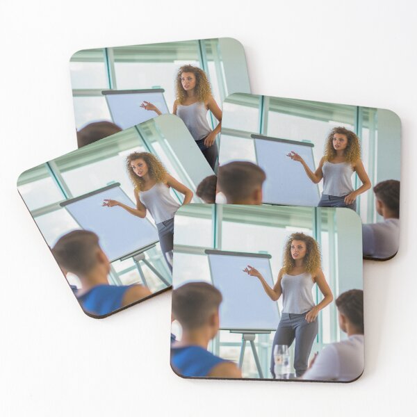 Item preview, Empowered Lady Leading a Persuasive Presentation designed and sold by TheBrainArt.