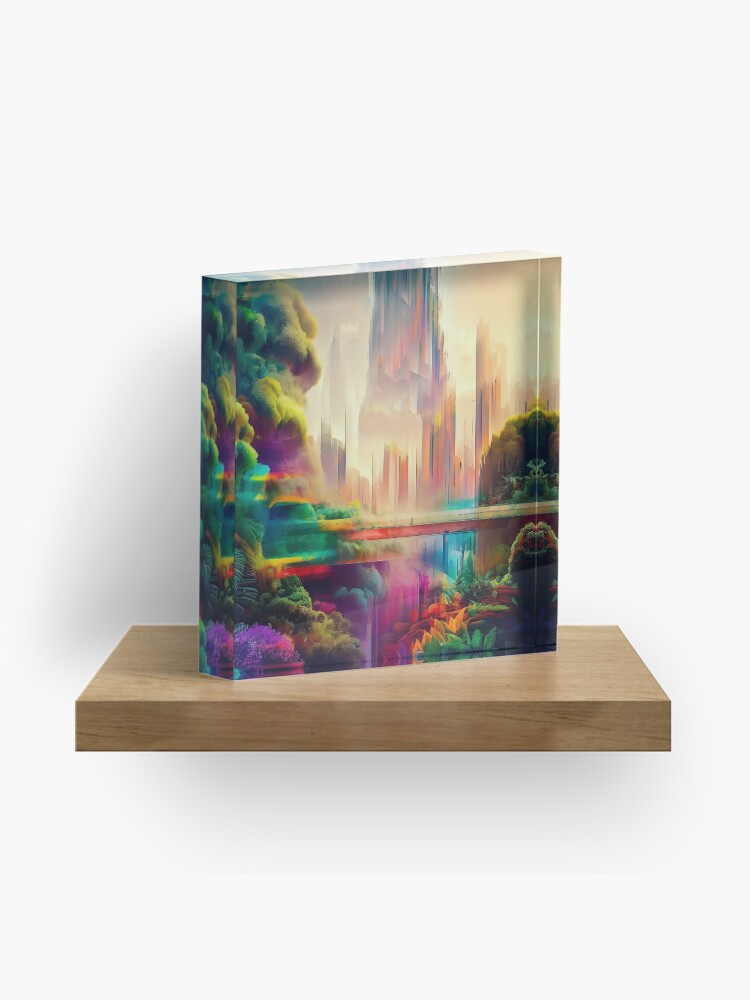 Thumbnail 1 of 5, Acrylic Block, Green City designed and sold by cokemann.