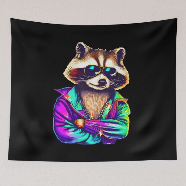 Item preview, Disco Raccoon designed and sold by pocketart2023.