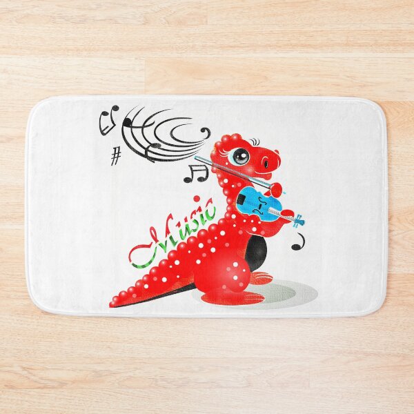 Item preview, Cute Dinosaur playing violin  designed and sold by Shirley cute art .
