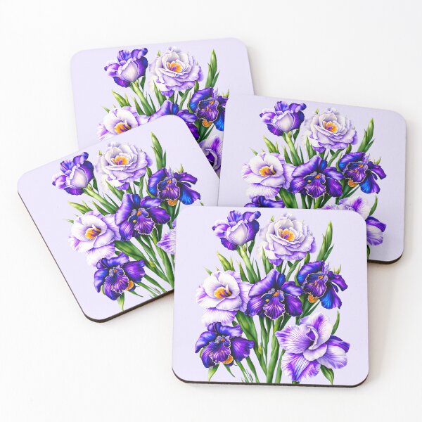 Item preview, Fantasy Bouquet of Purple Gorgeous Irises  designed and sold by Shapes-Mania.