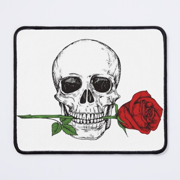 Item preview, Skull With Rose In Mouth designed and sold by FamousTee.