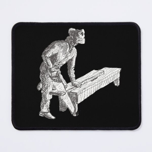 Item preview, Sawing bench, vintage book illustration designed and sold by Salvatore Mars.