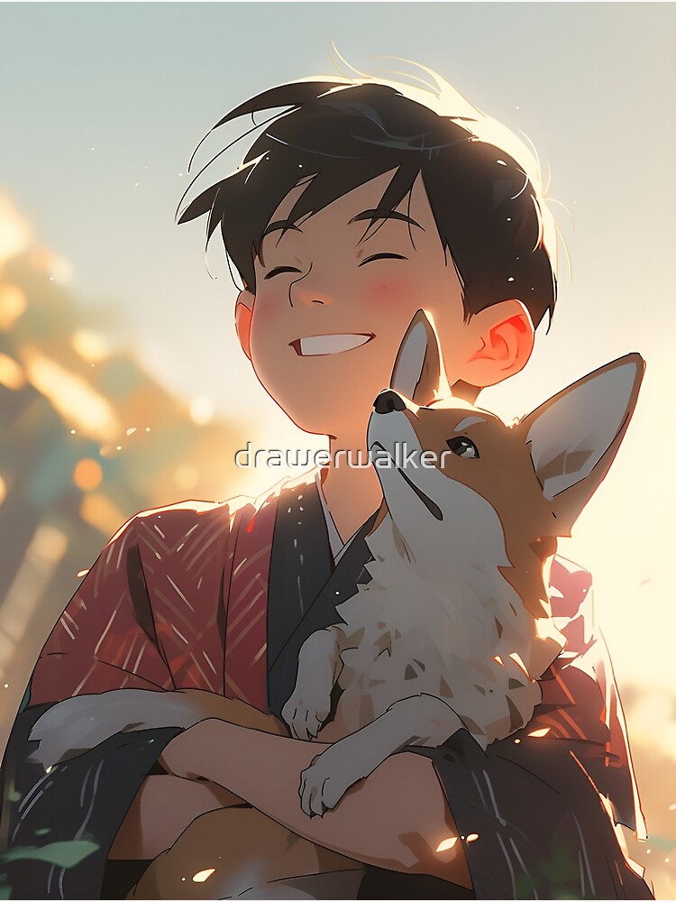 Wall Art Print kimono anime boy, Gifts & Merchandise