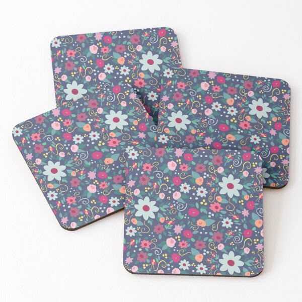 Item preview, Pink Maximalist Floral Nannas Folk Art  designed and sold by Lozzie Eliza Designs.