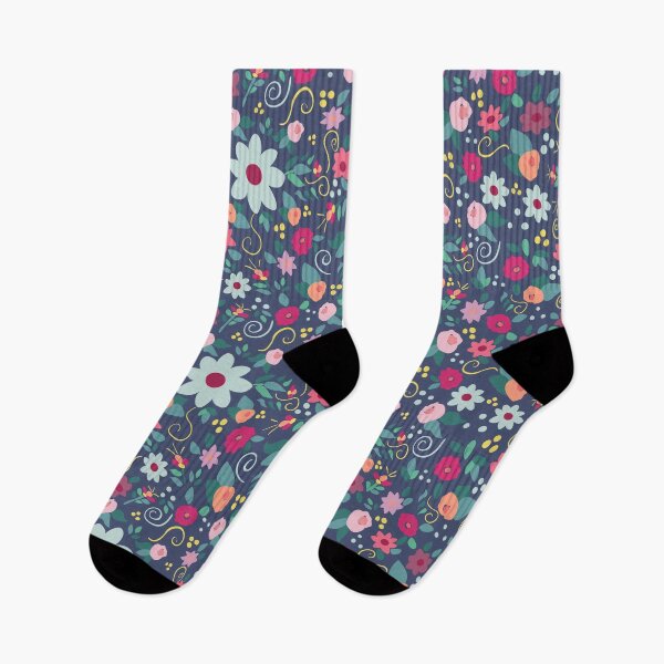 Item preview, Pink Maximalist Floral Nannas Folk Art  designed and sold by Lozzie Eliza Designs.