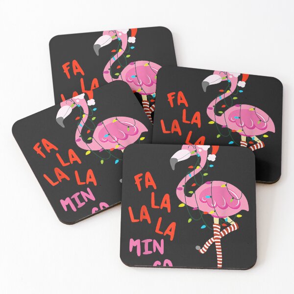 Item preview, Fa La La Mingo Flamingo Christmas Tree Lights Tropical Xmas designed and sold by JuanitaJourny.