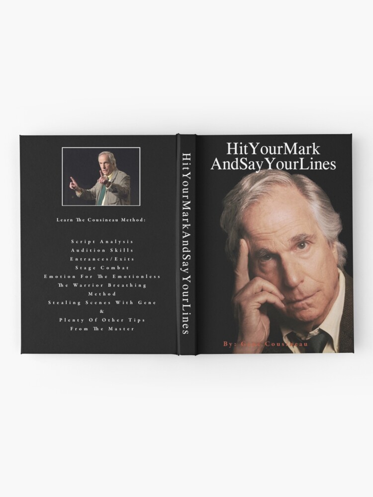 Thumbnail 2 of 3, Hardcover Journal, Hit Your Mark and Say Your Lines designed and sold by Devan Alayna.
