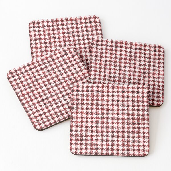 Item preview, Red undone houndstooth. designed and sold by MirBer.