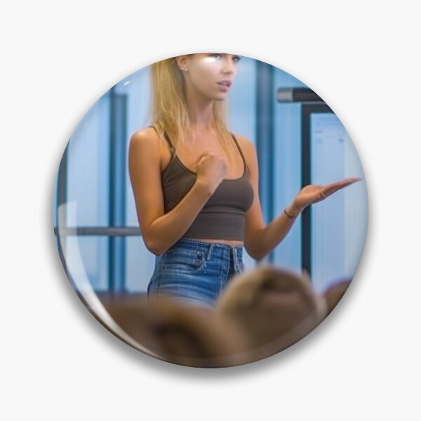 Item preview, Captivating Confidence: Empowered Woman Leading a Persuasive Presentation designed and sold by TheBrainArt.