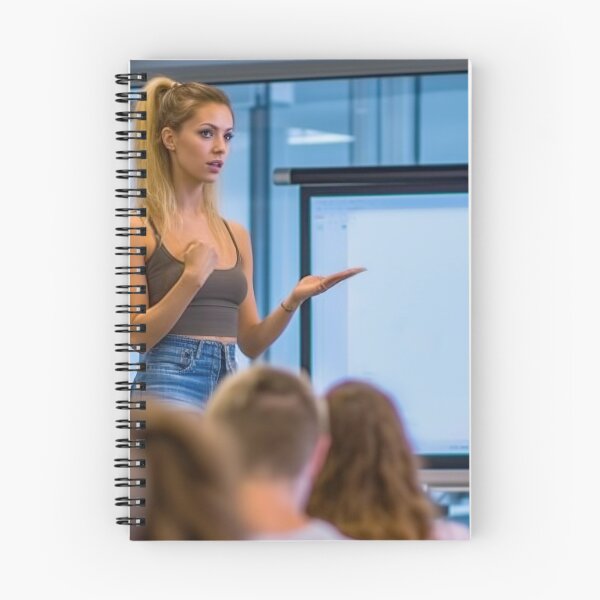 Item preview, Captivating Confidence: Empowered Woman Leading a Persuasive Presentation designed and sold by TheBrainArt.