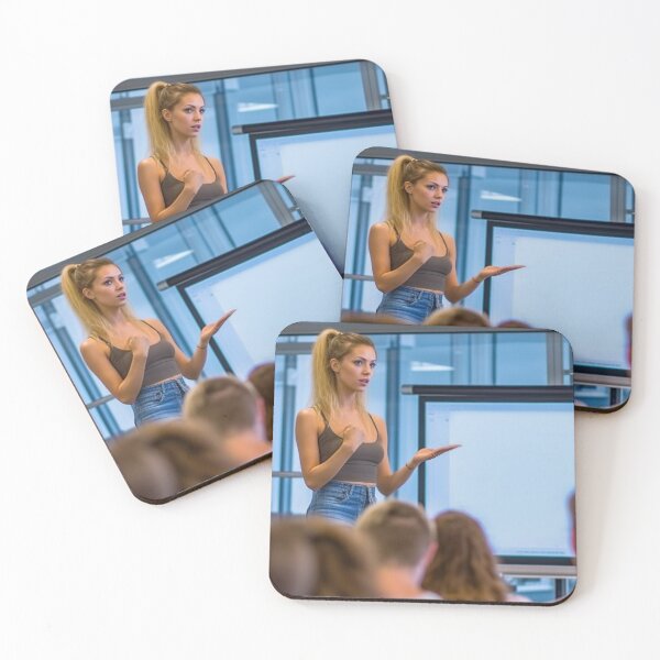 Item preview, Captivating Confidence: Empowered Woman Leading a Persuasive Presentation designed and sold by TheBrainArt.