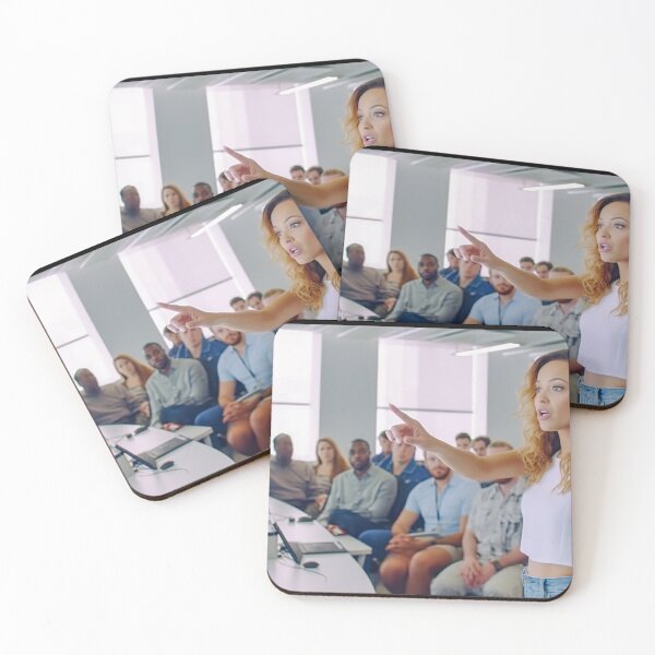 Item preview, Captivating Confidence: Empowered Woman Leading a Persuasive Presentation designed and sold by TheBrainArt.