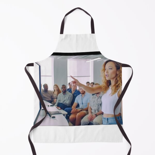Item preview, Captivating Confidence: Empowered Woman Leading a Persuasive Presentation designed and sold by TheBrainArt.
