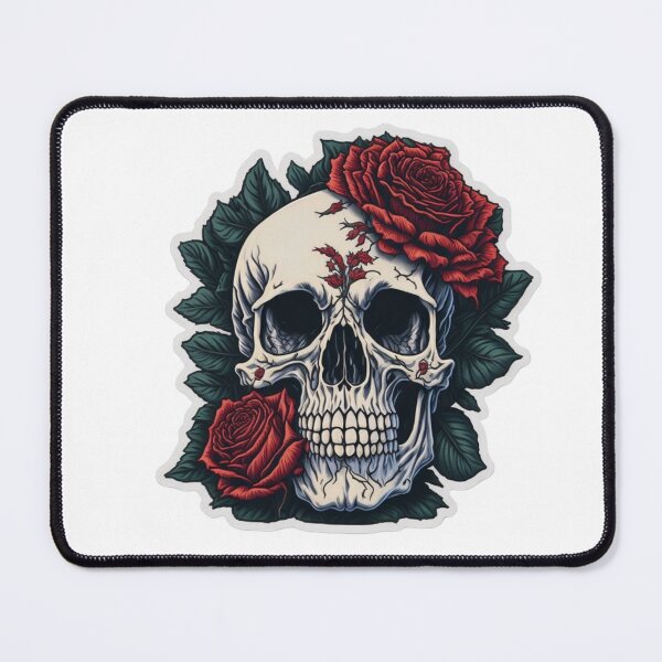Item preview, Skull With Rose , Rose And Skull, Skull Profile designed and sold by FamousTee.