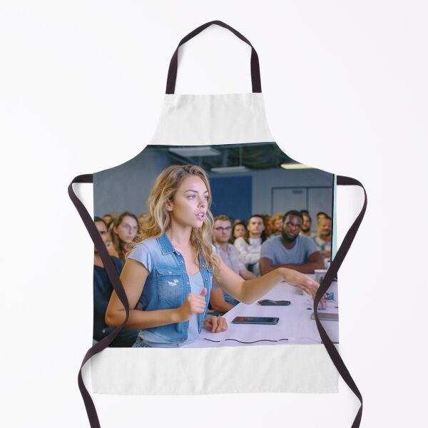 Item preview, Captivating Confidence: Empowered Woman Leading a Persuasive Presentation designed and sold by TheBrainArt.