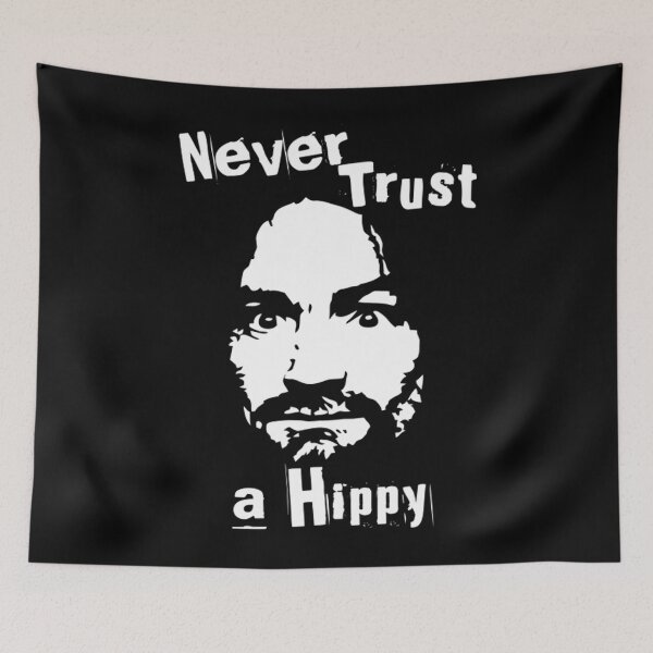 Item preview, Never Trust A Hippy designed and sold by johnsonliies.