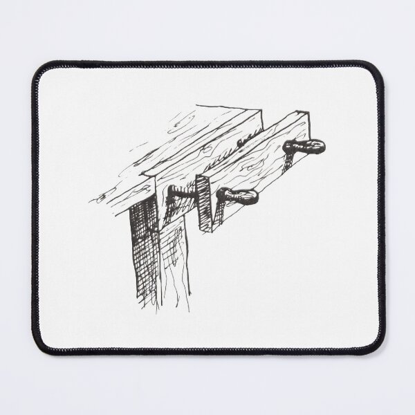 Item preview, Horizontal wood vise (moxon vise) , vintage book illustration designed and sold by Salvatore Mars.