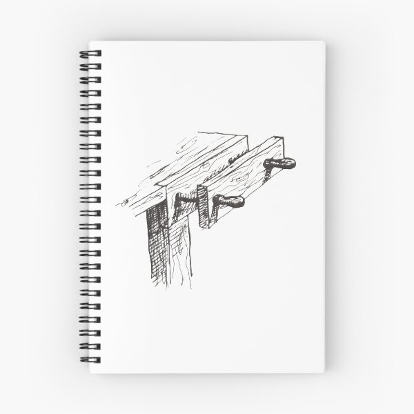 Item preview, Horizontal wood vise (moxon vise) , vintage book illustration designed and sold by Salvatore Mars.