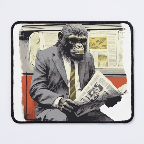 Item preview, Metro Observer: The Dapper Baboon's Commute! designed and sold by calharborne.