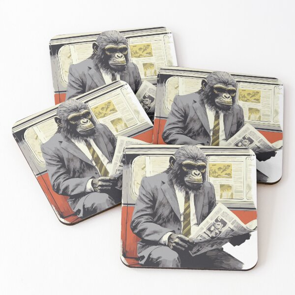 Item preview, Metro Observer: The Dapper Baboon's Commute! designed and sold by calharborne.