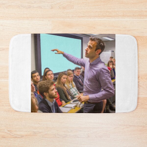 Item preview, Eloquent Impact: Dynamic Young Businessman Commanding the Presentation Stage designed and sold by TheBrainArt.