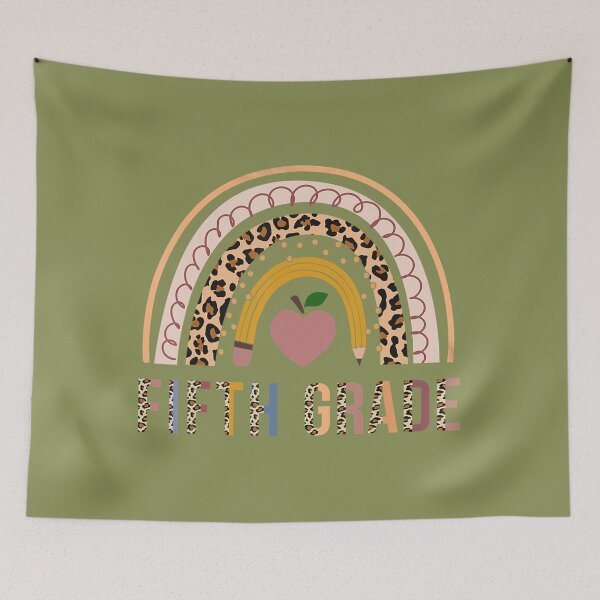 Item preview, Fifth Grade Leopard Boho Rainbow Back To School  	 designed and sold by qhosoxkgfiq0.