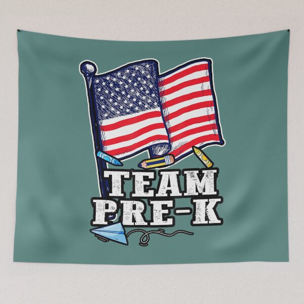 Item preview, Team Pre-K - Preschool Back To School First Day Patriotic  	 designed and sold by zzouclllemg29.