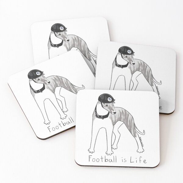Item preview, Football is Life funny dog designed and sold by gwynethingcleop.