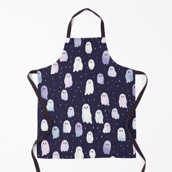 Item preview, Watercolour Cute Ghost Seamless Pattern designed and sold by PatternStudios.