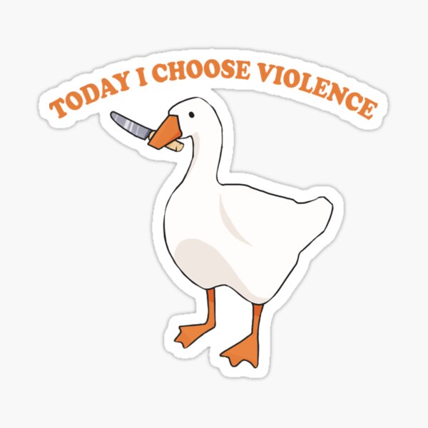 Choose Your Goose Stickers / Cute Animal Stickers / Laptop