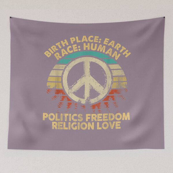 Item preview, Birth Place Earth Race Human Politics Freedom Religion Love 	 designed and sold by vpwgrnlck62.