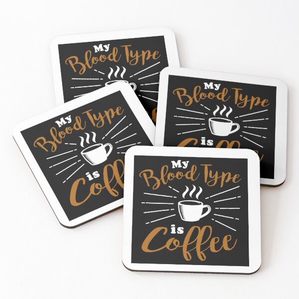 Item preview,  Coffee lovers shirt, My blood type is coffee designed and sold by Impulsshop.