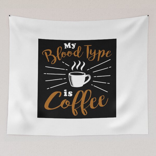 Item preview,  Coffee lovers shirt, My blood type is coffee designed and sold by Impulsshop.