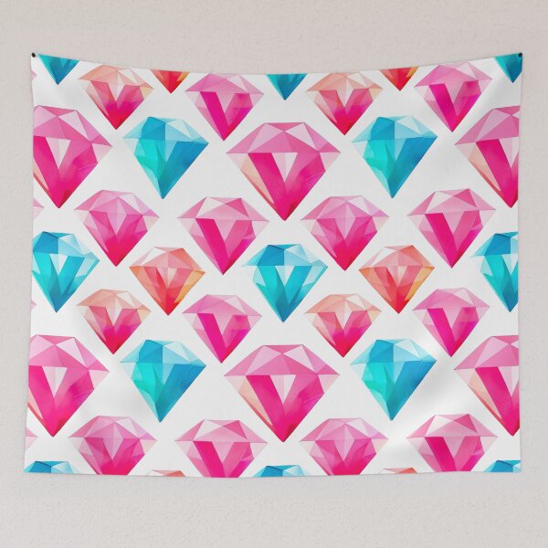 Item preview, Watercolour Diamond Seamless Pattern designed and sold by PatternStudios.