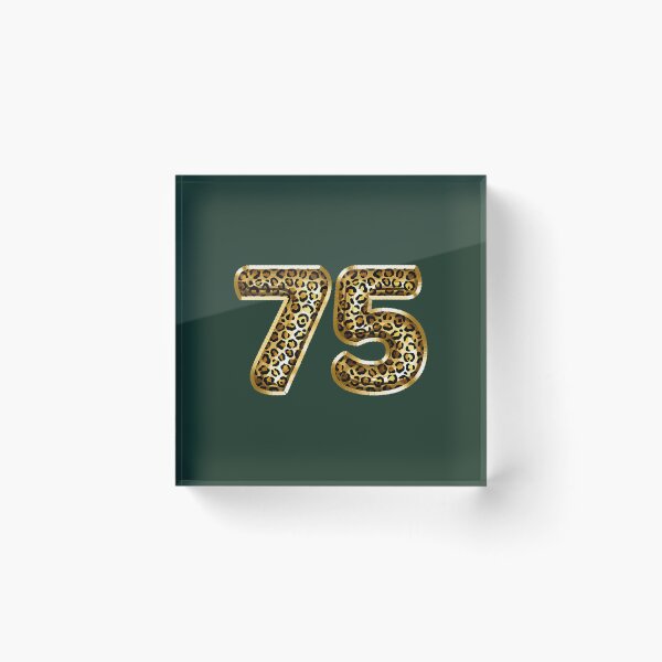 Item preview, 75th Birthday 	 Leopard Animal Print Seventy Five 	 	 designed and sold by wgfsmyrq82.